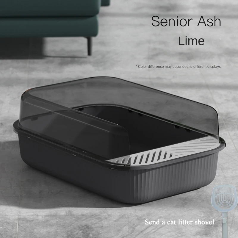 Large Capacity Cat Litter Box Semi-closed Plastic Sand Box for Cats Pet Toilet Anti Splash Cat Tray Cleaning Bath Basin Supplies
Large Capacity Cat Litter Box Semi-closed Plastic Sand Box for Cats Pet Toilet Anti Splash Cat Tray Cleaning Bath Basin Supplies