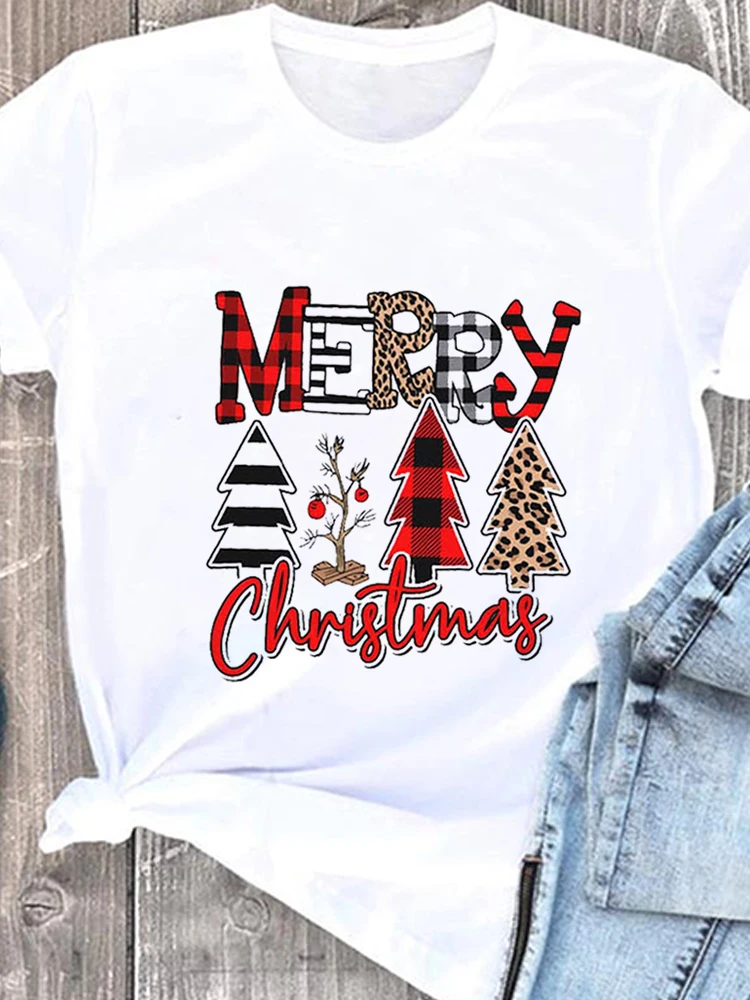 Женская футболка, модные летние рубашки с рождественским принтом, Женская Повседневная футболка, белая футболка с коротким рукавом, Женски... 
Женская футболка, модные летние рубашки с рождественским принтом, Женская Повседневная футболка, белая футболка с коротким рукавом, Женски...