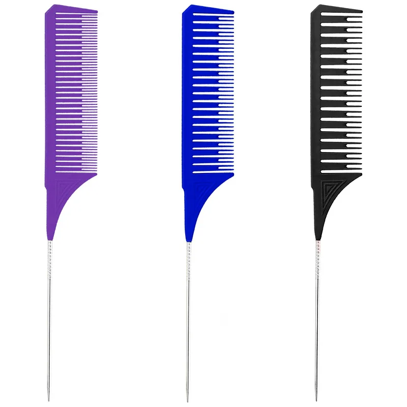 3pcs Steel Needle Hair Dyeing Comb Metal Pin Anti-static Hair Style Rat Tail Comb Hair Styling Beauty Tools
3pcs Steel Needle Hair Dyeing Comb Metal Pin Anti-static Hair Style Rat Tail Comb Hair Styling Beauty Tools