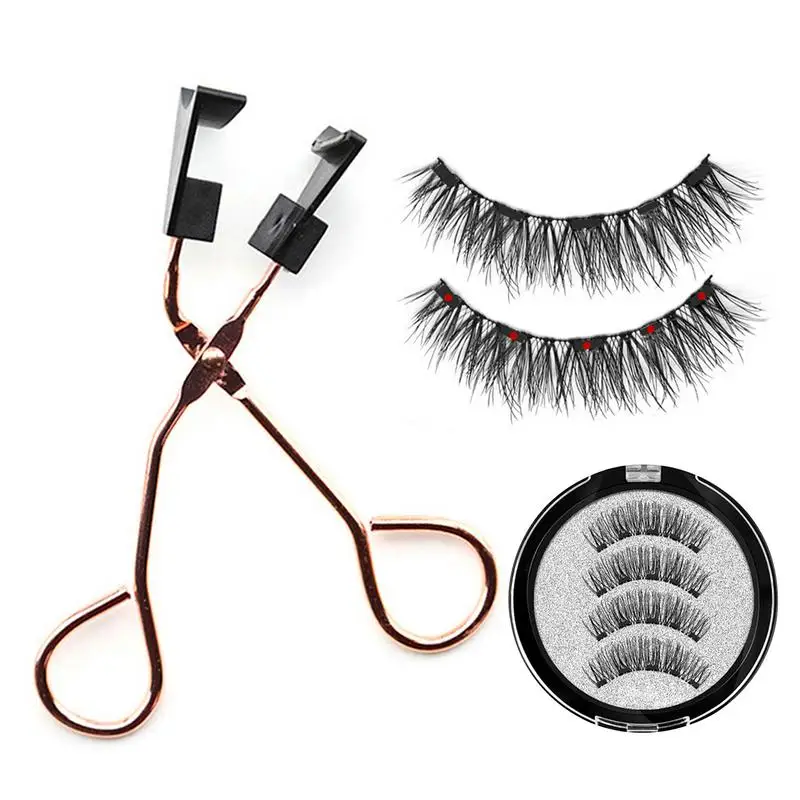 

Magnetic Eyelash Applicator Tool Kit Soft Magnetic False Eyelashes With 5 Magnets Natural Looking Easily Apply Eyelashes Set