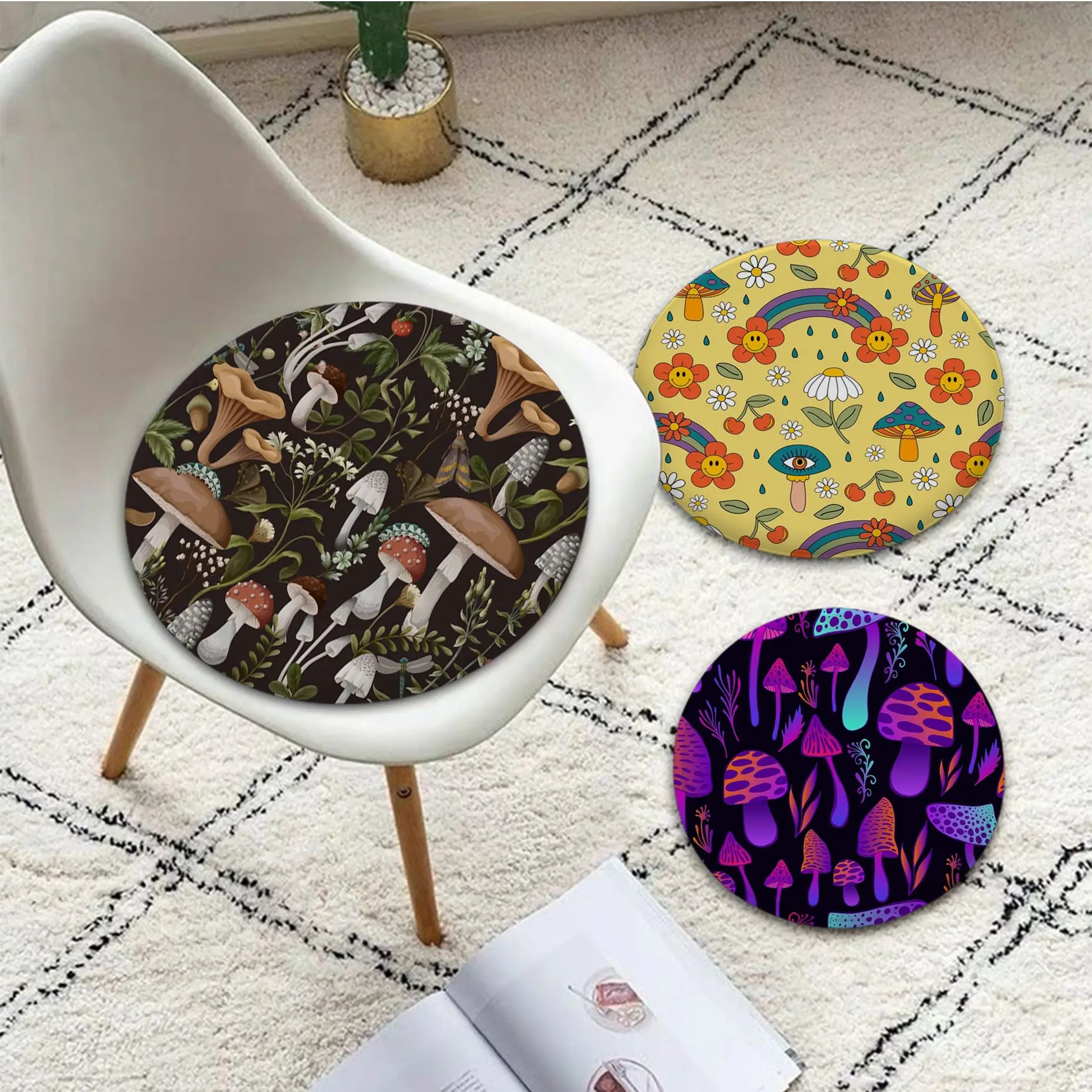 Cartoon Mushroom Creative Seat Cushion Office Dining Stool Pad Sponge Sofa Mat Non-Slip Sofa Decor Tatami
Cartoon Mushroom Creative Seat Cushion Office Dining Stool Pad Sponge Sofa Mat Non-Slip Sofa Decor Tatami