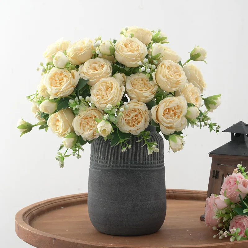 1 Bundle Rose Peony Bouquet Fleur Artificielle Wedding Centerpieces Decoration Silk Artificial Flowers For Home Dinner Table
1 Bundle Rose Peony Bouquet Fleur Artificielle Wedding Centerpieces Decoration Silk Artificial Flowers For Home Dinner Table