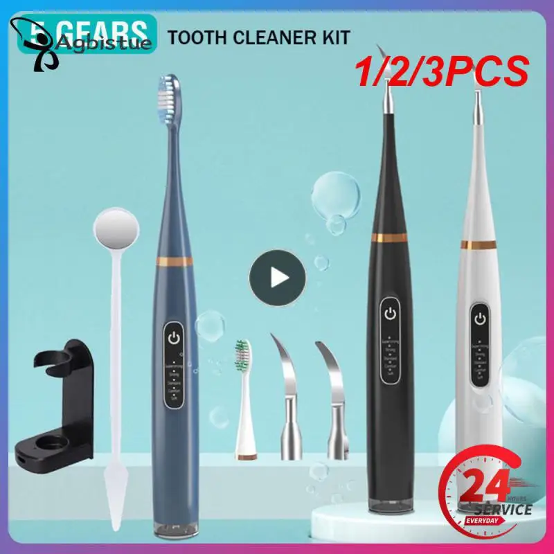 1/2/3PCS Electric Teeth Whitening Calculus Scaler Plaque Coffee Stain Tartar Removal High Frequency Sonic Toothbrush
1/2/3PCS Electric Teeth Whitening Calculus Scaler Plaque Coffee Stain Tartar Removal High Frequency Sonic Toothbrush