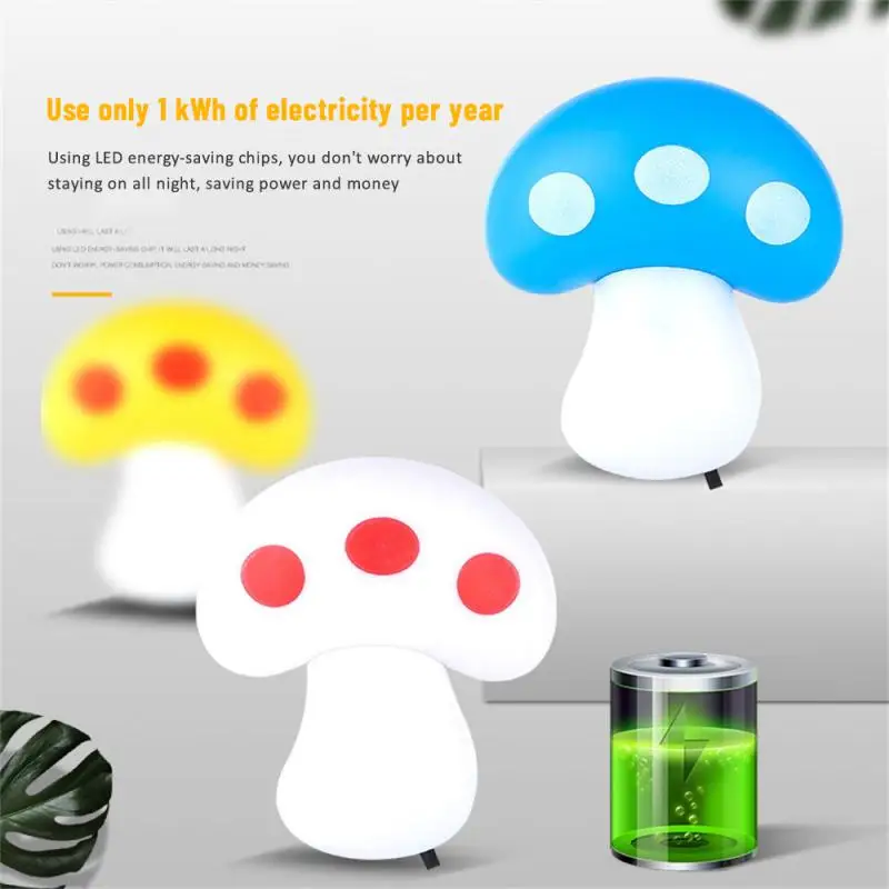 Cartoon Mushroom Night Light Creative LED Night Lamp Plug In Children's Sleep Lamps Bedside Bedroom Decoration Indoor Lighting
Cartoon Mushroom Night Light Creative LED Night Lamp Plug In Children's Sleep Lamps Bedside Bedroom Decoration Indoor Lighting