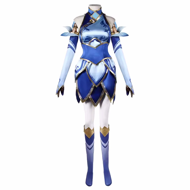Luxanna Crownguard Косплей Игра LOL аниме Женская фарфоровая кожа верхняя юбка костюм