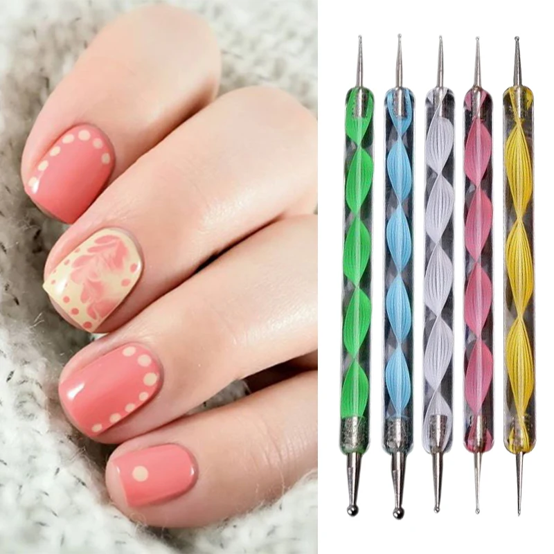 5pcs Nail Art Dotting Pen With Rhinestone Crystal Handle Silicone Dual-Head Nails Art Paint Pen Acrylic Sculpture Brush Pen
5pcs Nail Art Dotting Pen With Rhinestone Crystal Handle Silicone Dual-Head Nails Art Paint Pen Acrylic Sculpture Brush Pen