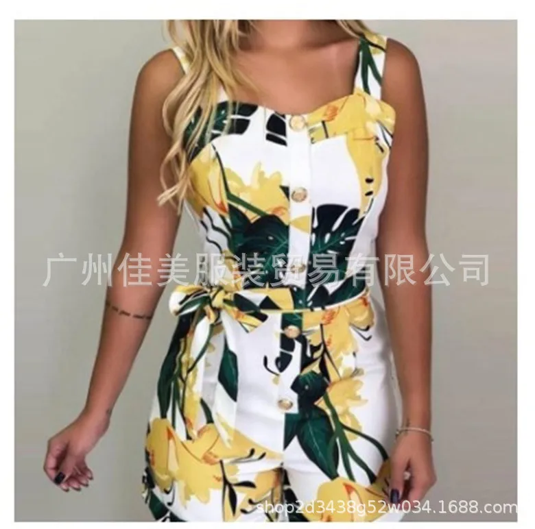 Printed Camisole Jumpsuits for Women Sexy Sleeveless 2022 Summer New Causal Jumpsuits
Printed Camisole Jumpsuits for Women Sexy Sleeveless 2022 Summer New Causal Jumpsuits