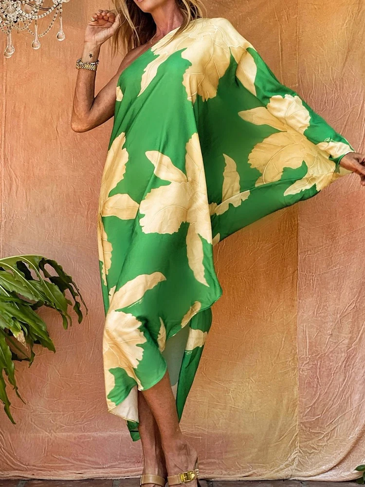 2022 Summer Fashion One Shoulder Long Sleeve Dress Ladies Casual Pattern Printed Irregular Long Dresses Women Retro Loose Dress
2022 Summer Fashion One Shoulder Long Sleeve Dress Ladies Casual Pattern Printed Irregular Long Dresses Women Retro Loose Dress