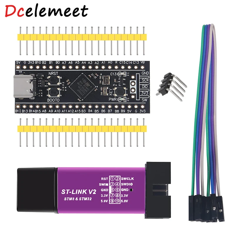 STM32F411 Development Board V3.0 STM32F411CEU6 STM32F4 Learning Board With ST-LINK V2 Simulator Download Programmer
STM32F411 Development Board V3.0 STM32F411CEU6 STM32F4 Learning Board With ST-LINK V2 Simulator Download Programmer