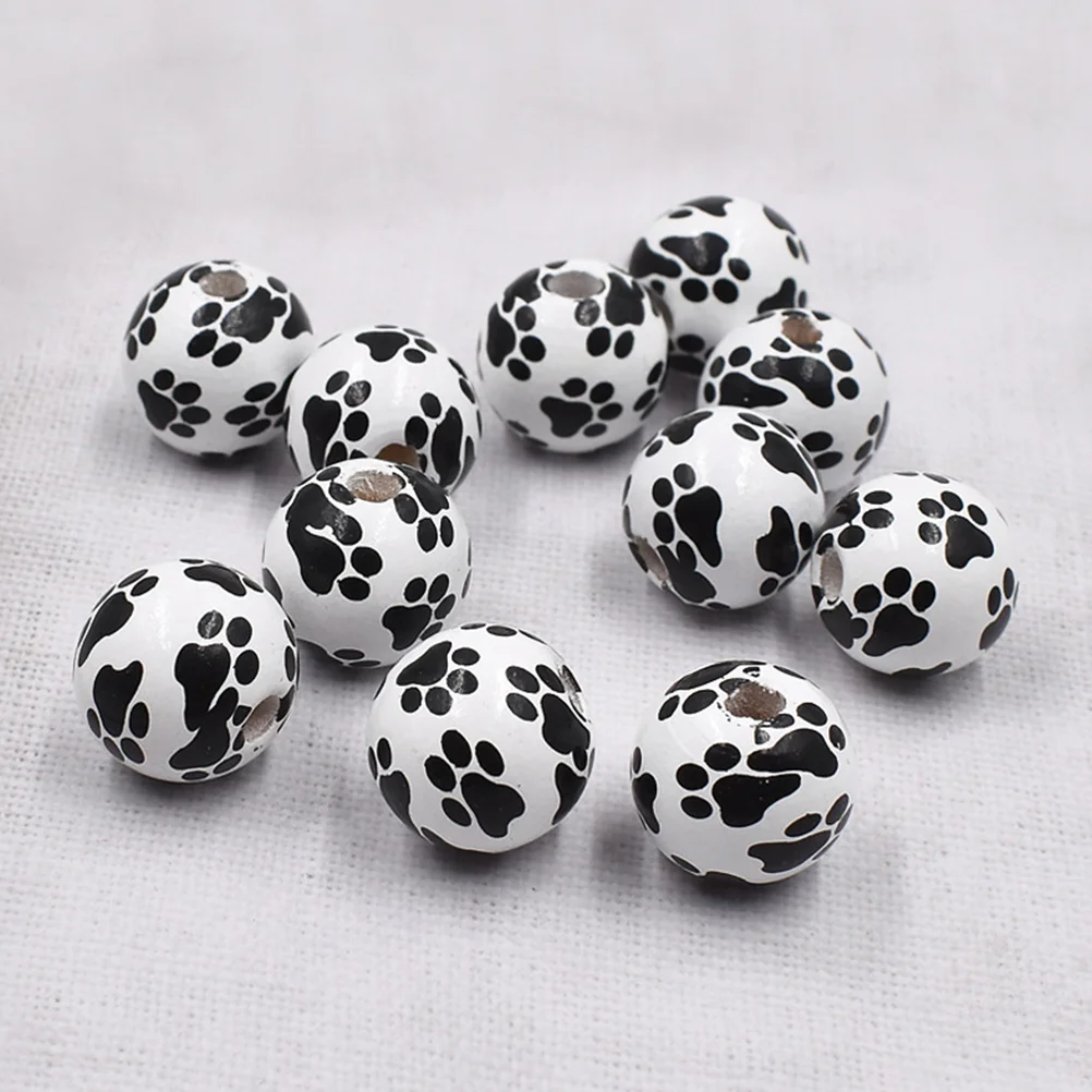Dog Paw Wooden Beads Festival Loose Pattern DIY Round Craft Macrame Garland Large Crafts
Dog Paw Wooden Beads Festival Loose Pattern DIY Round Craft Macrame Garland Large Crafts