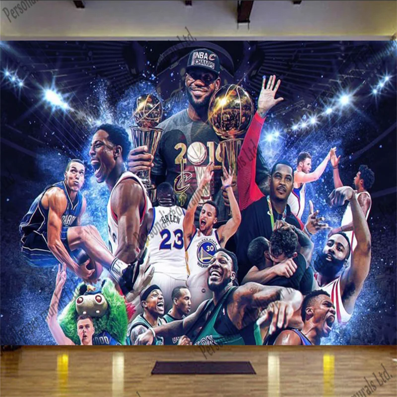 NBA Basketball Player Mural Wallpaper Restaurant Bar Wallpaper Gym Basketball Hall Industrial Decoration Papel De Parede 3d
NBA Basketball Player Mural Wallpaper Restaurant Bar Wallpaper Gym Basketball Hall Industrial Decoration Papel De Parede 3d
