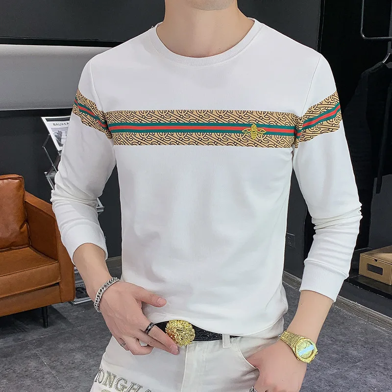 Autumn and Winter Men's New Youth Men's Long-sleeved T-shirt Printing Casual Round Neck T-shirt Men's Bottoming Shirt Trend
Autumn and Winter Men's New Youth Men's Long-sleeved T-shirt Printing Casual Round Neck T-shirt Men's Bottoming Shirt Trend