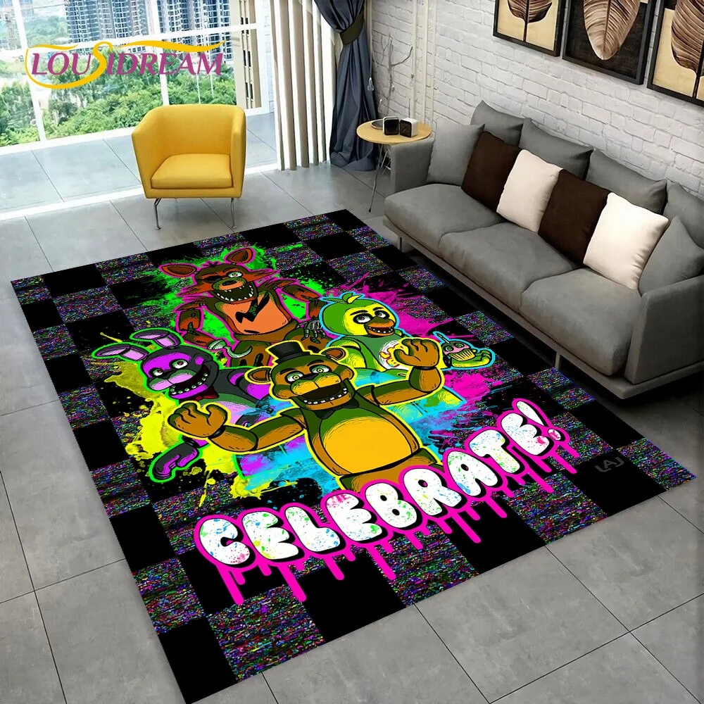 F-FNAF Freddy Horror Game Gamer Movie Carpet Rug for Home Living Room Bedroom Sofa Doormat Decor,Kid Area Rug Non-slip Floor Mat
F-FNAF Freddy Horror Game Gamer Movie Carpet Rug for Home Living Room Bedroom Sofa Doormat Decor,Kid Area Rug Non-slip Floor Mat