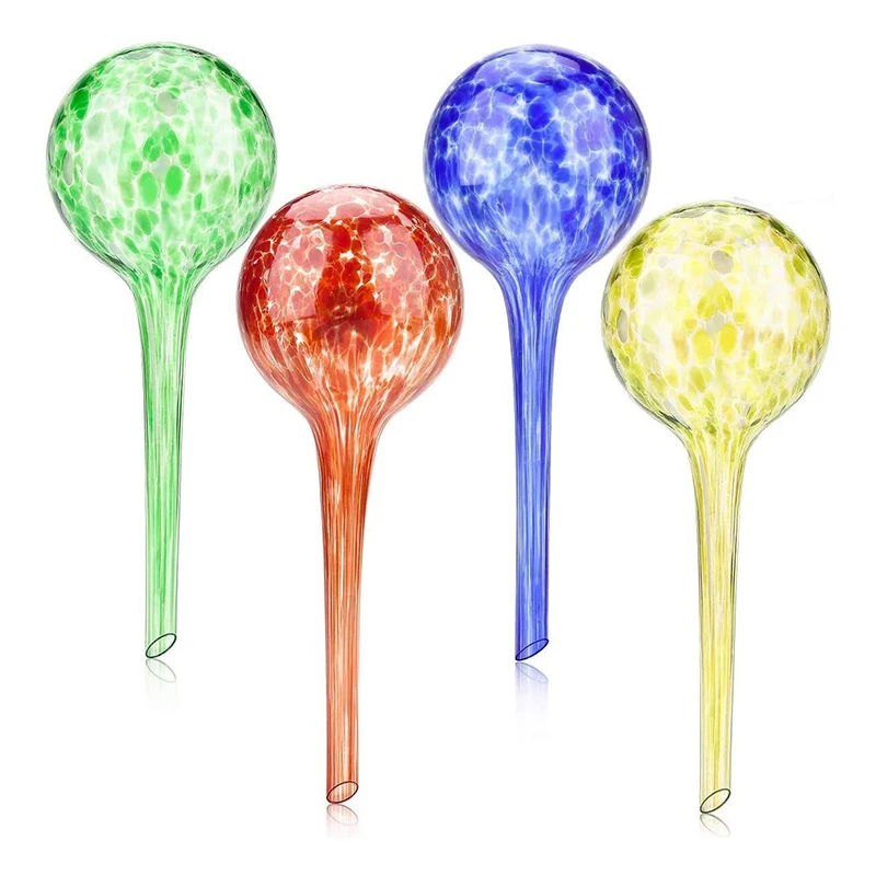 4Pcs Glass Watering Globes, Automatic Drippers Waterers Dripping Equipment for Indoor Outdoor Garden Potted Plants
4Pcs Glass Watering Globes, Automatic Drippers Waterers Dripping Equipment for Indoor Outdoor Garden Potted Plants