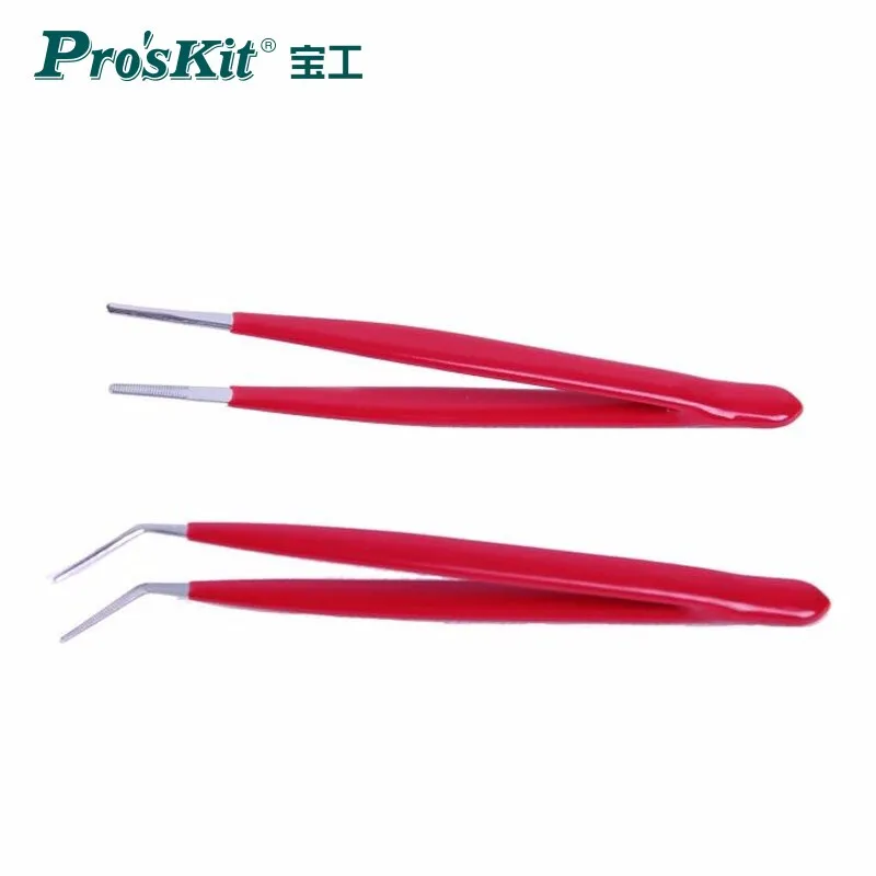 Pro'skit 908-T301 Изолированная нержавеющая сталь пинцет с острыми концами/колено для ручных инструментов «сделай сам» для пайки материнских плат IC Chips
Pro'skit 908-T301 Изолированная нержавеющая сталь пинцет с острыми концами/колено для ручных инструментов «сделай сам» для пайки материнских плат IC Chips