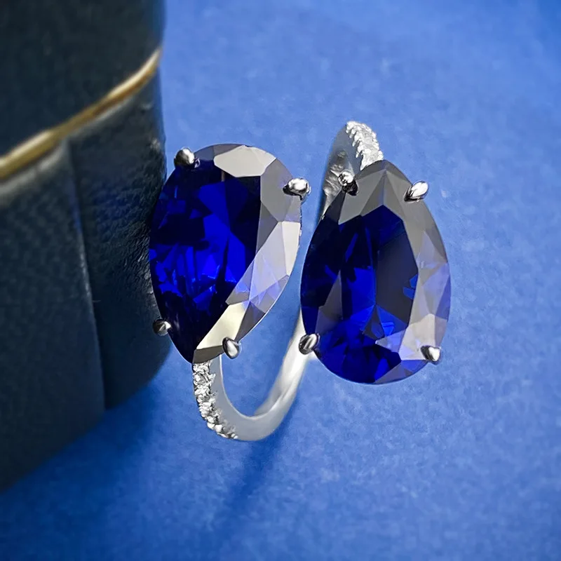 2023 New s925 Ring Droplet 3 Carat Blue Spinel 8 * 12 Open Ring Fashion Versatile
2023 New s925 Ring Droplet 3 Carat Blue Spinel 8 * 12 Open Ring Fashion Versatile