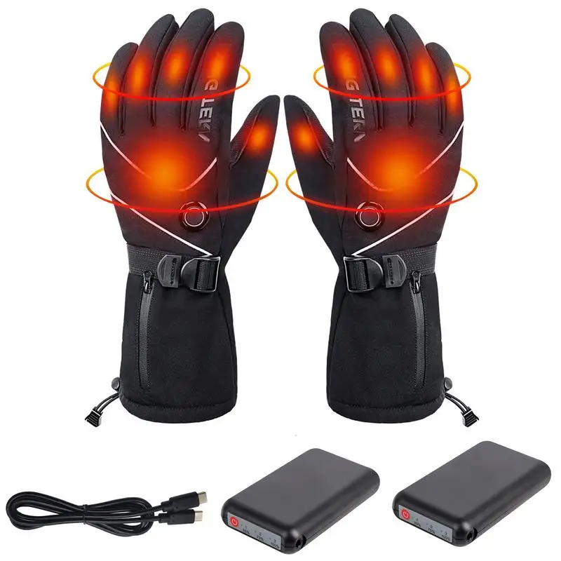 Electric Heated Gloves 5V 4000mAh Battery Chargeable Heated Gloves Touch Screen Winter Gloves Three-Speedfor Skiing Hiking
Electric Heated Gloves 5V 4000mAh Battery Chargeable Heated Gloves Touch Screen Winter Gloves Three-Speedfor Skiing Hiking