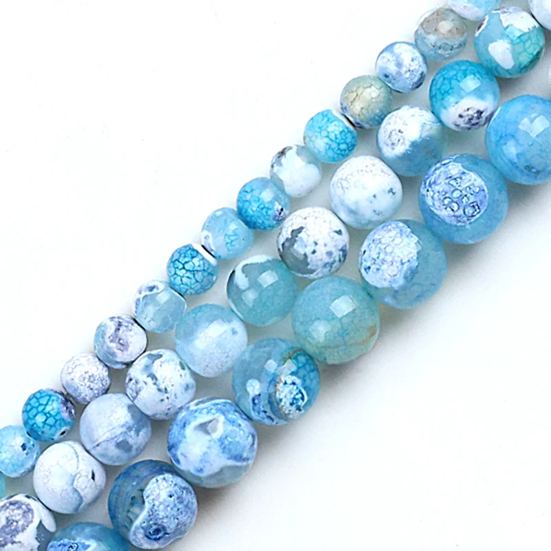 Natural Stone Beads Cracked Snowflake Light Blue Agates Spacer Loose Beads For Jewelry Making DIY Bracelets 6/8/10MM
Natural Stone Beads Cracked Snowflake Light Blue Agates Spacer Loose Beads For Jewelry Making DIY Bracelets 6/8/10MM