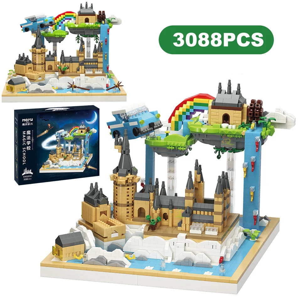 3088PCS Villa Architecture Hogwarts Castle Magic School Building Blocks Adventure Assemble Diamond Brick Toys Gift For Kid Adult
3088PCS Villa Architecture Hogwarts Castle Magic School Building Blocks Adventure Assemble Diamond Brick Toys Gift For Kid Adult