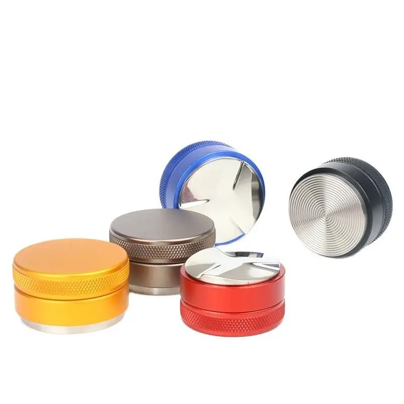 51/53mm Adjustable 304 Stainless Steel Coffee Espresso Tamper Macaron Convex Four Angled Slopes Base Trefoil Distribution Tool
51/53mm Adjustable 304 Stainless Steel Coffee Espresso Tamper Macaron Convex Four Angled Slopes Base Trefoil Distribution Tool
