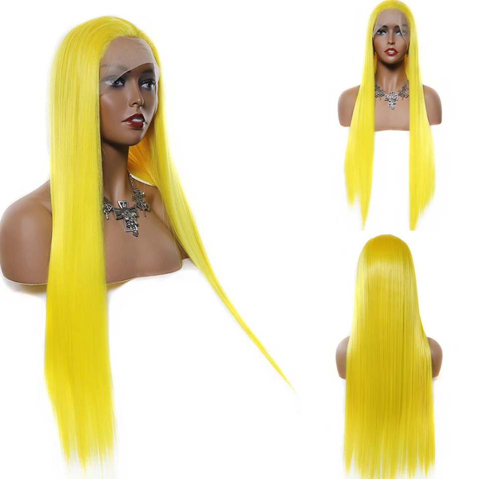 Zesen 13*4 T кружевные передние парики для женщин Желтые Синтетические длинные прямые парики среднего размера термостойкие волокна естественны...
Zesen 13*4 T кружевные передние парики для женщин Желтые Синтетические длинные прямые парики среднего размера термостойкие волокна естественны...