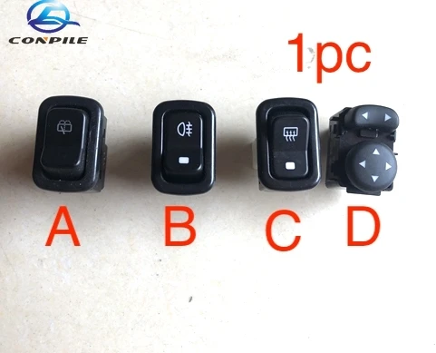 1pc original for Zotye 2008 5008 T200 front fog lamp reverse mirror switch defrost switch rear wiper switch
1pc original for Zotye 2008 5008 T200 front fog lamp reverse mirror switch defrost switch rear wiper switch