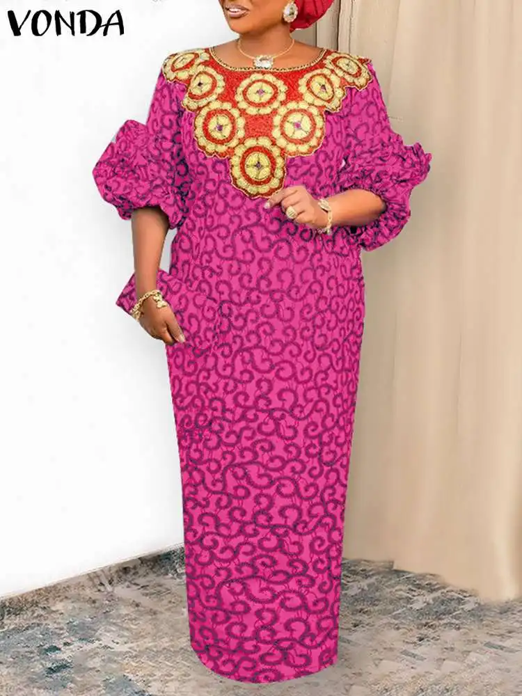 VONDA 2023 Элегантное Длинное платье, женское летнее платье с пышными рукавами, винтажный сарафан с принтом, модное повседневное свободное женское платье в уличном стиле
VONDA 2023 Элегантное Длинное платье, женское летнее платье с пышными рукавами, винтажный сарафан с принтом, модное повседневное свободное женское платье в уличном стиле