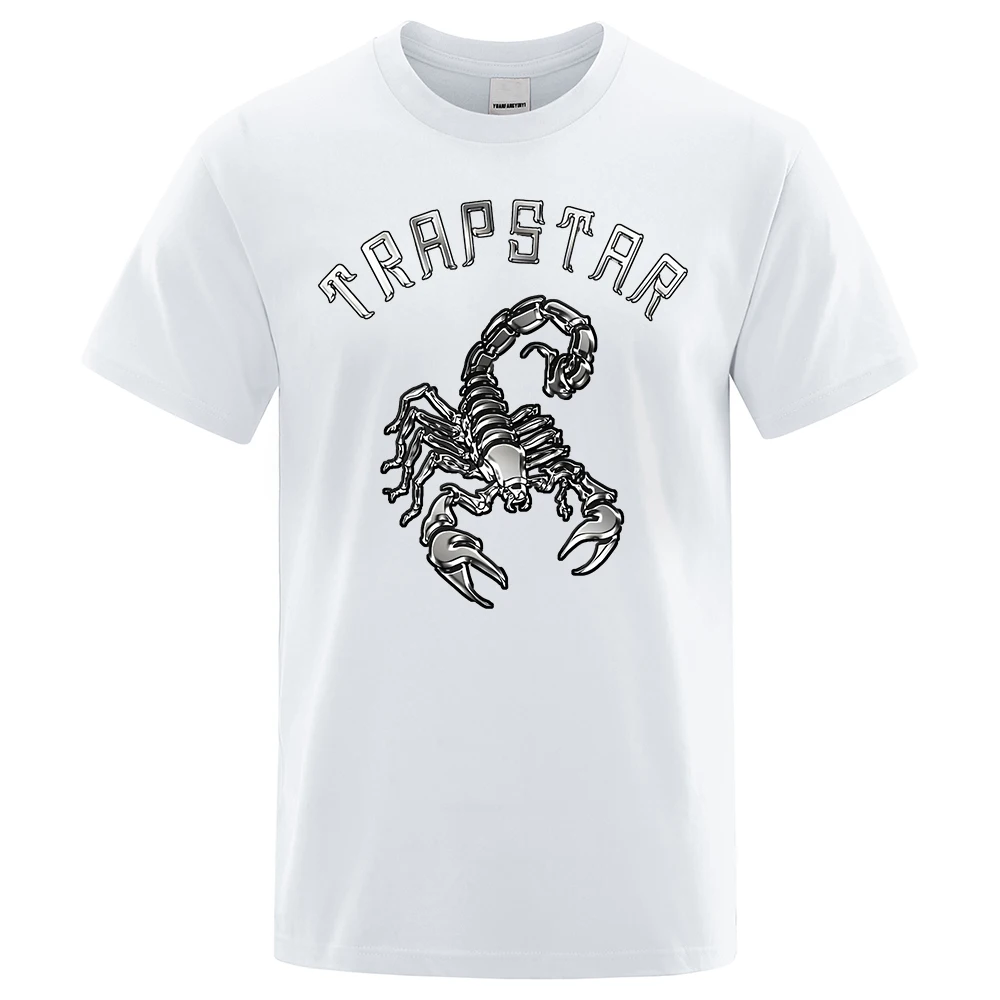 

Trapstar London Co-Branded Print T Shirt Men Street Sweat Cotton T-Shirt Oversized Loose Short Sleeve Fashion Casual Tee Clothes