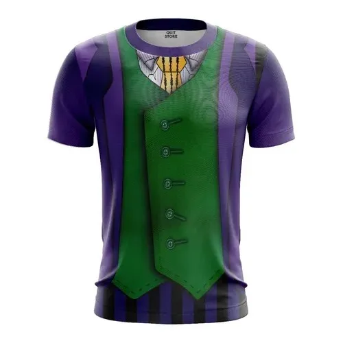 New Comics Coringa Clown T-shirts Super Top Men's Fashion Street Fantasy Costume Role Play Hot Short Sleeved Breathable Clothing
New Comics Coringa Clown T-shirts Super Top Men's Fashion Street Fantasy Costume Role Play Hot Short Sleeved Breathable Clothing