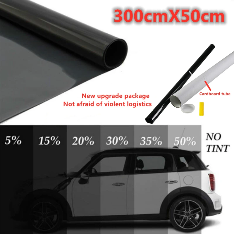 300cmx50cm 5%-50% Black Car Window Foils Tint Tinting Film Auto Home Window Glass Summer Solar UV Protector Sticker Films
300cmx50cm 5%-50% Black Car Window Foils Tint Tinting Film Auto Home Window Glass Summer Solar UV Protector Sticker Films