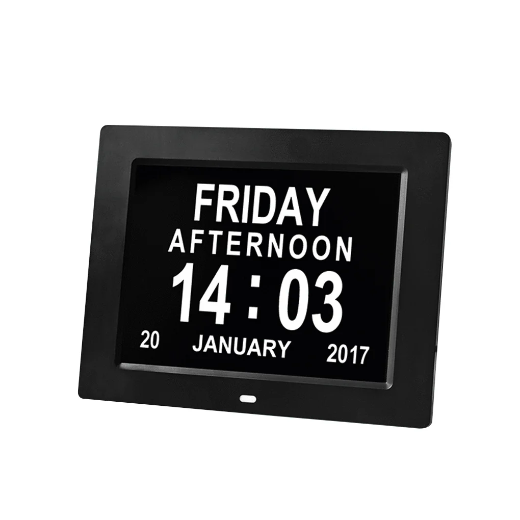 8-Inch LCD Screen Digital Clock Large Font Take Medicine Meal Timing Reminder Clock Multifunction LED Calendar Day Alarm Clock
8-Inch LCD Screen Digital Clock Large Font Take Medicine Meal Timing Reminder Clock Multifunction LED Calendar Day Alarm Clock