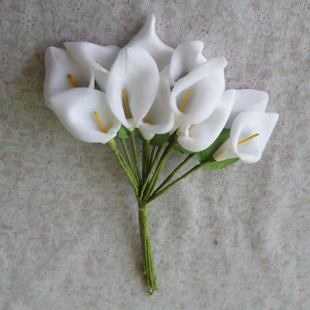 12 Pcs Wedding Decor Bridal Wedding Arrangement Flower Fake Calla Lily Artificial Bouquet Flower Photo Props Bride
12 Pcs Wedding Decor Bridal Wedding Arrangement Flower Fake Calla Lily Artificial Bouquet Flower Photo Props Bride