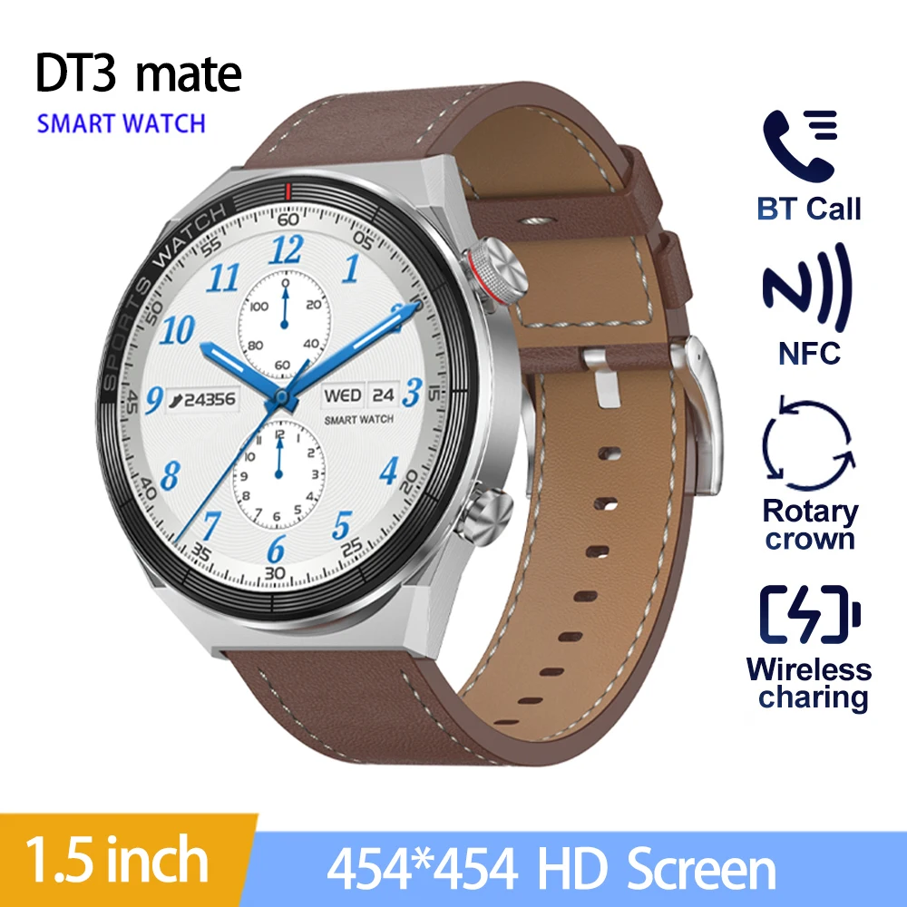 DT3 Mate Smart Watch for Men 1.5 Inch HD Screen NFC Smartwatch Women's Wristwatch Men Watch Digital GPS Tracker Fitness Bracelet
DT3 Mate Smart Watch for Men 1.5 Inch HD Screen NFC Smartwatch Women's Wristwatch Men Watch Digital GPS Tracker Fitness Bracelet