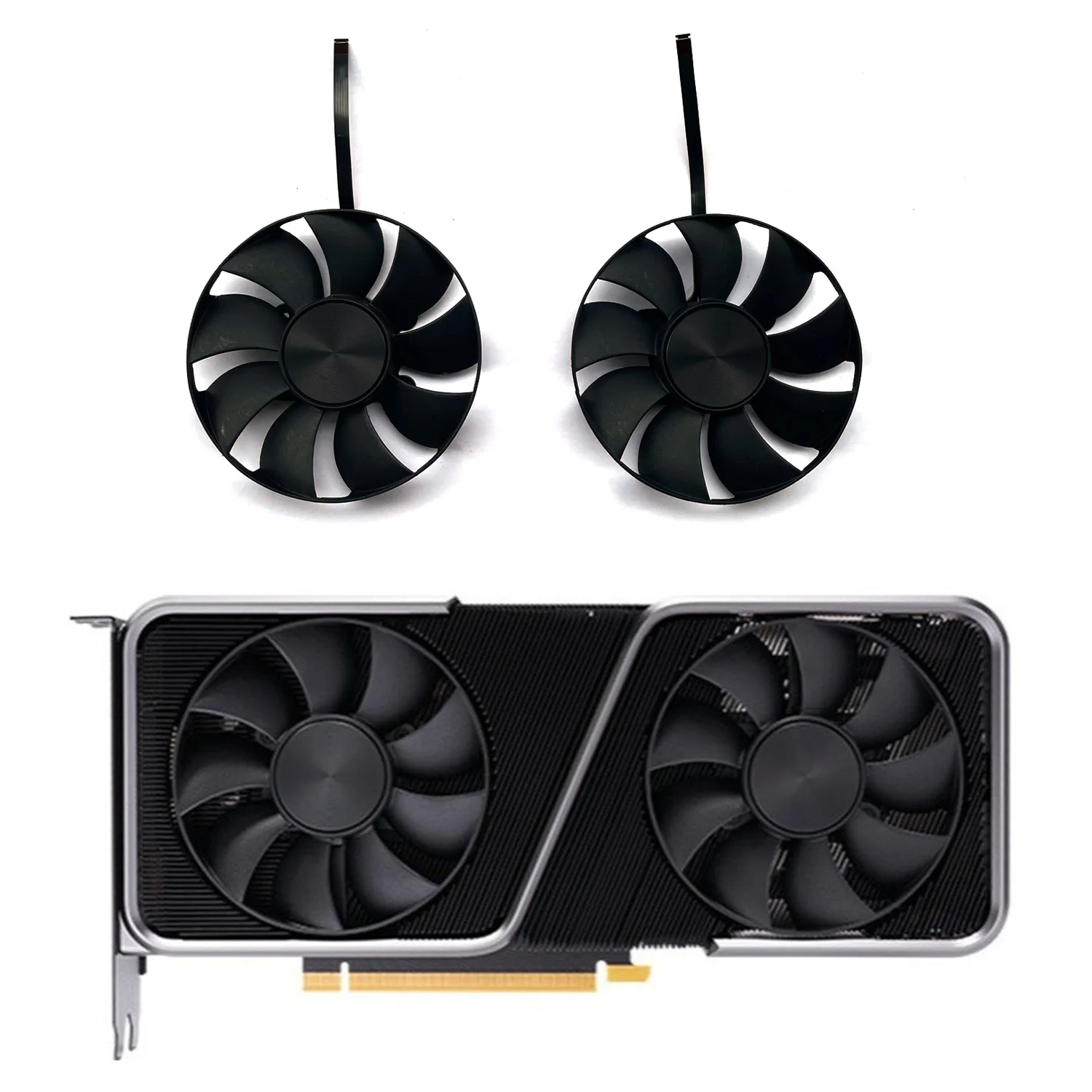 DAPC0815B2UP001 85mm 12V 0.6A RTX3070 GPU Cooler for NVIDIA RTX 3060ti Founders Edition 3060ti/3070/3070ti Graphics Cooler
DAPC0815B2UP001 85mm 12V 0.6A RTX3070 GPU Cooler for NVIDIA RTX 3060ti Founders Edition 3060ti/3070/3070ti Graphics Cooler