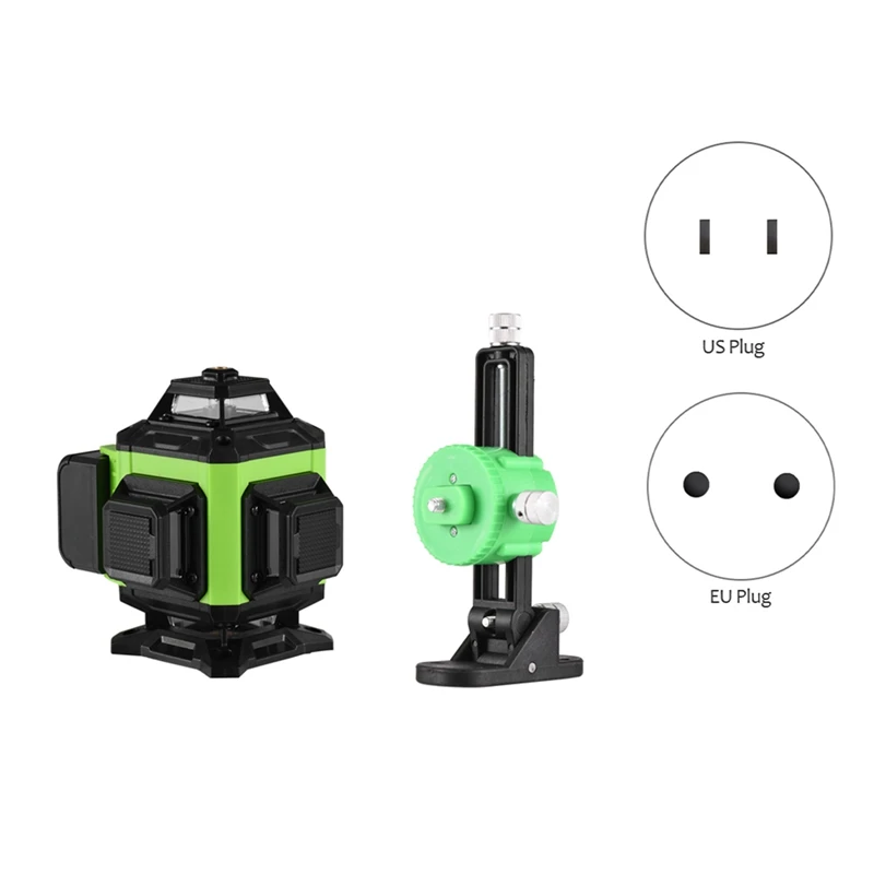 Pracmanu 16 Lines 4D Wireless Remote Control Green Lines Laser-Level Self-Leveling With 2 Batteries
Pracmanu 16 Lines 4D Wireless Remote Control Green Lines Laser-Level Self-Leveling With 2 Batteries