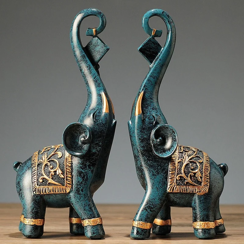 2Pcs Resin Elephant Statue Lucky Elegant Elephant Statue Lucky Wealth Figurine Crafts Ornaments For Home Decor Gift
2Pcs Resin Elephant Statue Lucky Elegant Elephant Statue Lucky Wealth Figurine Crafts Ornaments For Home Decor Gift