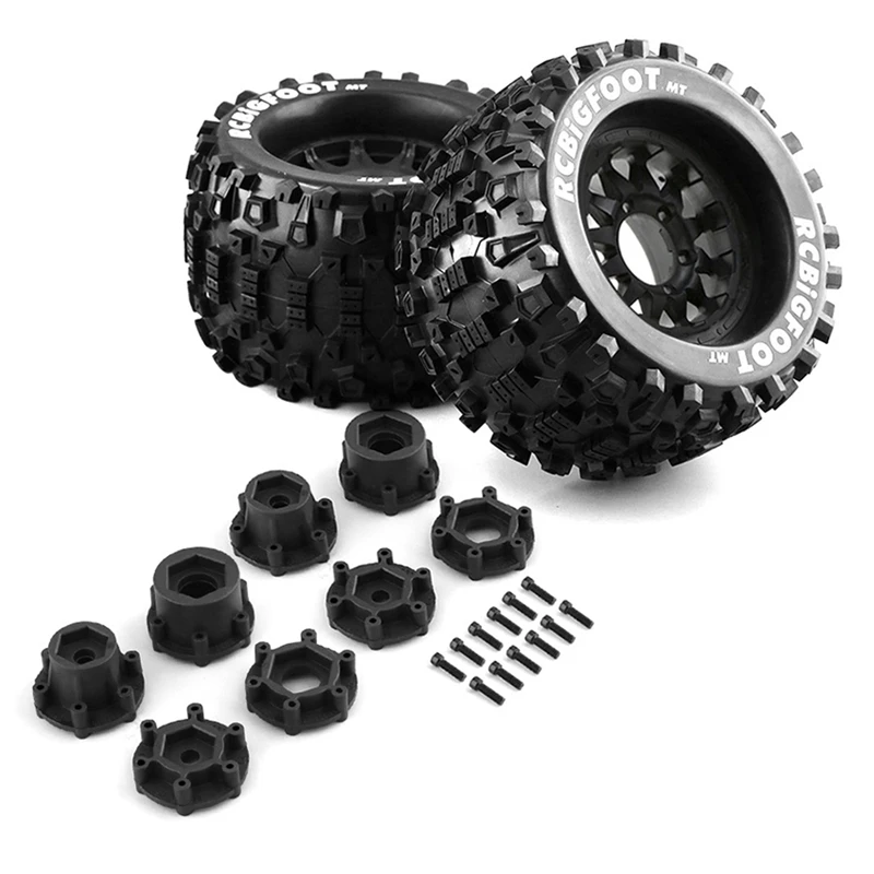 2PCS 1/8 1/10 Bigfoot Monster Truck Rubber Tire Tyre 14Mm & 17Mm Wheel Hex For Traxxas Arrma Redcat HSP HPI Hobao
2PCS 1/8 1/10 Bigfoot Monster Truck Rubber Tire Tyre 14Mm & 17Mm Wheel Hex For Traxxas Arrma Redcat HSP HPI Hobao
