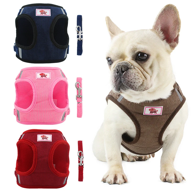 Reflective Mesh Puppy Cats Harnesses Vest Dogs Harness Walking Leads For Chihuahua Pug Bulldog Training Adjustable Dog Supplies
Reflective Mesh Puppy Cats Harnesses Vest Dogs Harness Walking Leads For Chihuahua Pug Bulldog Training Adjustable Dog Supplies