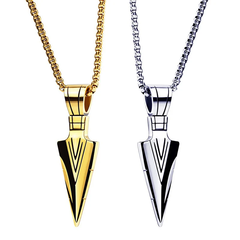 Retro Punk Mens Arrow Pendant Necklace Stainless Steel Hip Hop Choker Women Fashion Jewelry Gift Short Chain Necklaces
Retro Punk Mens Arrow Pendant Necklace Stainless Steel Hip Hop Choker Women Fashion Jewelry Gift Short Chain Necklaces
