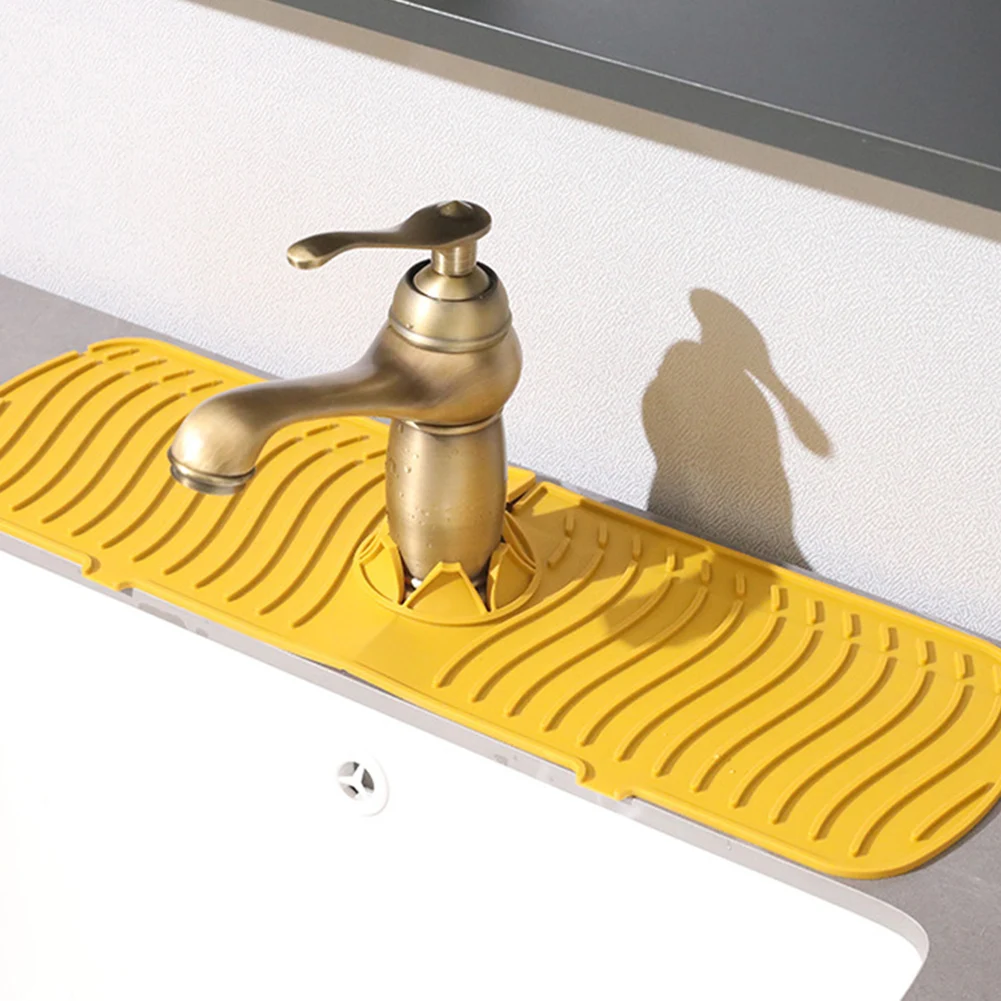 Silicone Faucet Mat Faucet Water Catcher Mat Kitchen Faucet Sink Splash Guard Sink Draining Pad Behind Faucet Drip Protector
Silicone Faucet Mat Faucet Water Catcher Mat Kitchen Faucet Sink Splash Guard Sink Draining Pad Behind Faucet Drip Protector