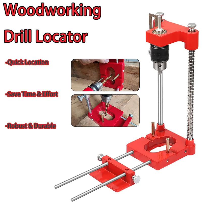 Drill Locator Drilling Jig Drill Punch Locator Drill Guide Aluminum Alloy Woodworking Drilling Template Guide Tool Hand Tools
Drill Locator Drilling Jig Drill Punch Locator Drill Guide Aluminum Alloy Woodworking Drilling Template Guide Tool Hand Tools