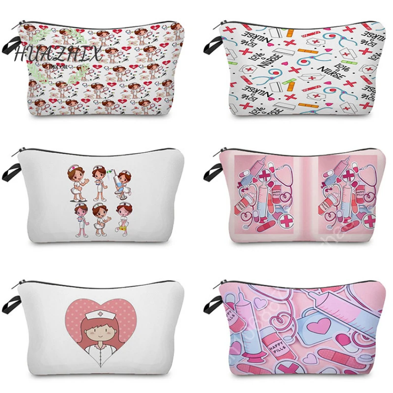 Nurse ECG Cosmetic Bag for Cartoon Printed Organizer High Quality Storage Bags Women Practical Women's Makeup Handbag Organizers
Nurse ECG Cosmetic Bag for Cartoon Printed Organizer High Quality Storage Bags Women Practical Women's Makeup Handbag Organizers
