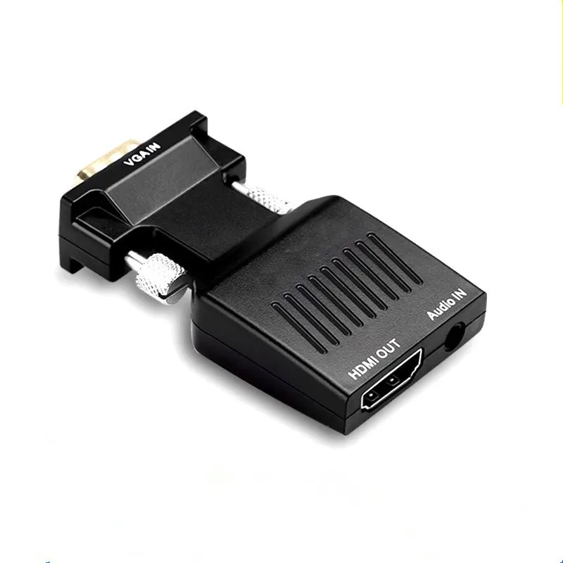 HDMI-Compatible To VGA Adapter TV Box 1080P PC Aux Jack 3.5 Video Audio Cable Converter Projector Monitor Projetor Display Port
HDMI-Compatible To VGA Adapter TV Box 1080P PC Aux Jack 3.5 Video Audio Cable Converter Projector Monitor Projetor Display Port