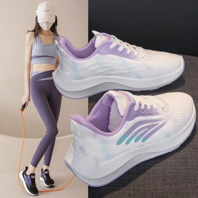 Дышащая женская обувь Flying Weave, Новинка лета, Корейская версия, повседневная Студенческая обувь для женщин, обувь для бега и спорта
Дышащая женская обувь Flying Weave, Новинка лета, Корейская версия, повседневная Студенческая обувь для женщин, обувь для бега и спорта