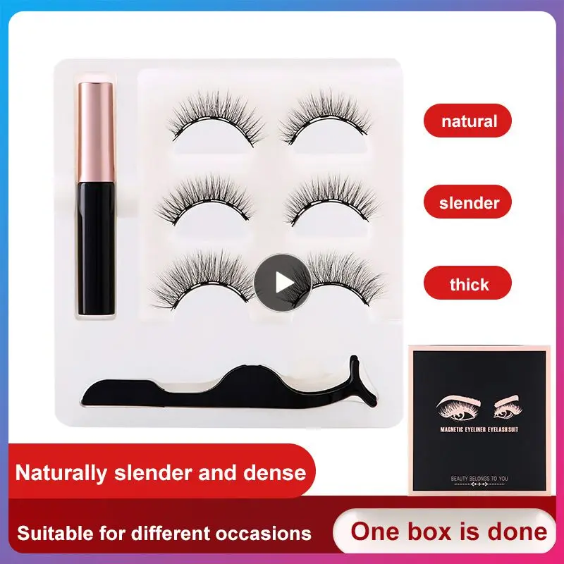 3Pairs Natural Magnetic Eyelashes Set Makeup 3D Mink False Eyelashes Magnetic Eyeliner Eyelash Tweezer Set Makeup Tools Dropship
3Pairs Natural Magnetic Eyelashes Set Makeup 3D Mink False Eyelashes Magnetic Eyeliner Eyelash Tweezer Set Makeup Tools Dropship