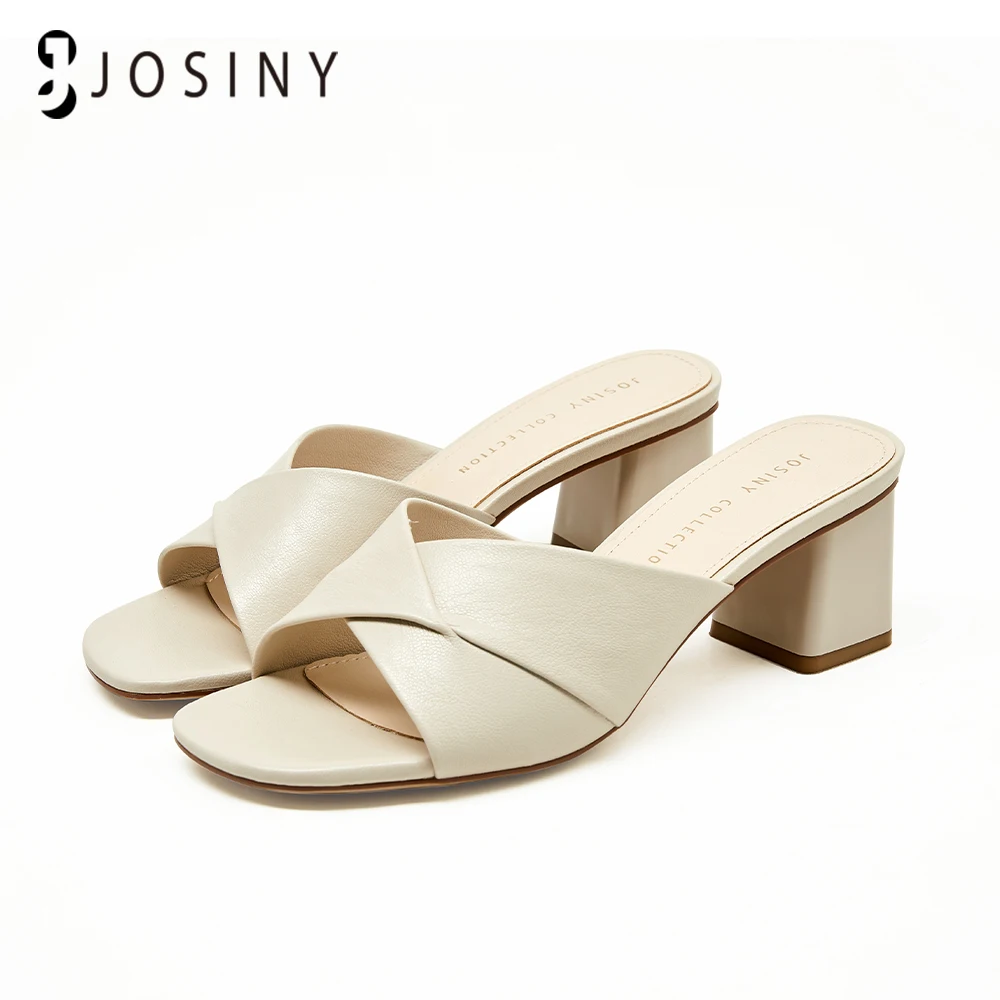 JOSINY 6CM 2022 Women's Sandals High Heels Slippers Woman Slip-on Open Toes PU Leather Casual Hoof Heel Female Shoes For Ladies
JOSINY 6CM 2022 Women's Sandals High Heels Slippers Woman Slip-on Open Toes PU Leather Casual Hoof Heel Female Shoes For Ladies
