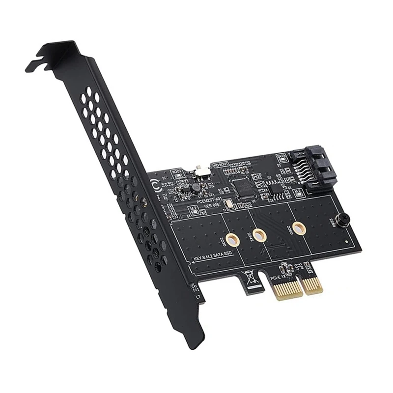 M.2 SATA SSD To Pcie Adapter Card, PCI-E To SATA3.0 Adapter Card PCI-E To M.2 SATA KEY-B SSD Riser Card For Desktop PC
M.2 SATA SSD To Pcie Adapter Card, PCI-E To SATA3.0 Adapter Card PCI-E To M.2 SATA KEY-B SSD Riser Card For Desktop PC