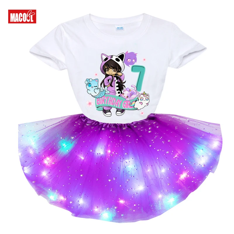 Birthday Girls Tutu Outfits Set 6 Years Old Girl 2 Piece Sets Party Shirts Set Party Led Light Dress Child Suit for Kids Clothes
Birthday Girls Tutu Outfits Set 6 Years Old Girl 2 Piece Sets Party Shirts Set Party Led Light Dress Child Suit for Kids Clothes
