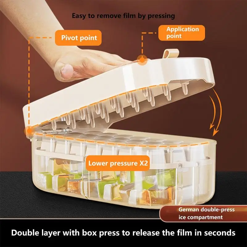 Ice Cube Tray Creative Ice Cube Mold Box Ice Cube Maker With Removable Lid And Bin Easy Release 42 Cube Molds Tray For Freezer
Ice Cube Tray Creative Ice Cube Mold Box Ice Cube Maker With Removable Lid And Bin Easy Release 42 Cube Molds Tray For Freezer