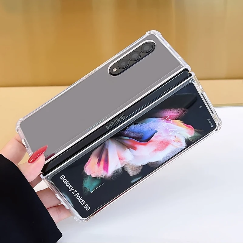 Z Fold3 Silicone TPU Protective Frame Phone Case For Samsung Z Fold 3 Z Filp 3 Transparent Hard PC Air Cushion Shockproof Cover
Z Fold3 Silicone TPU Protective Frame Phone Case For Samsung Z Fold 3 Z Filp 3 Transparent Hard PC Air Cushion Shockproof Cover